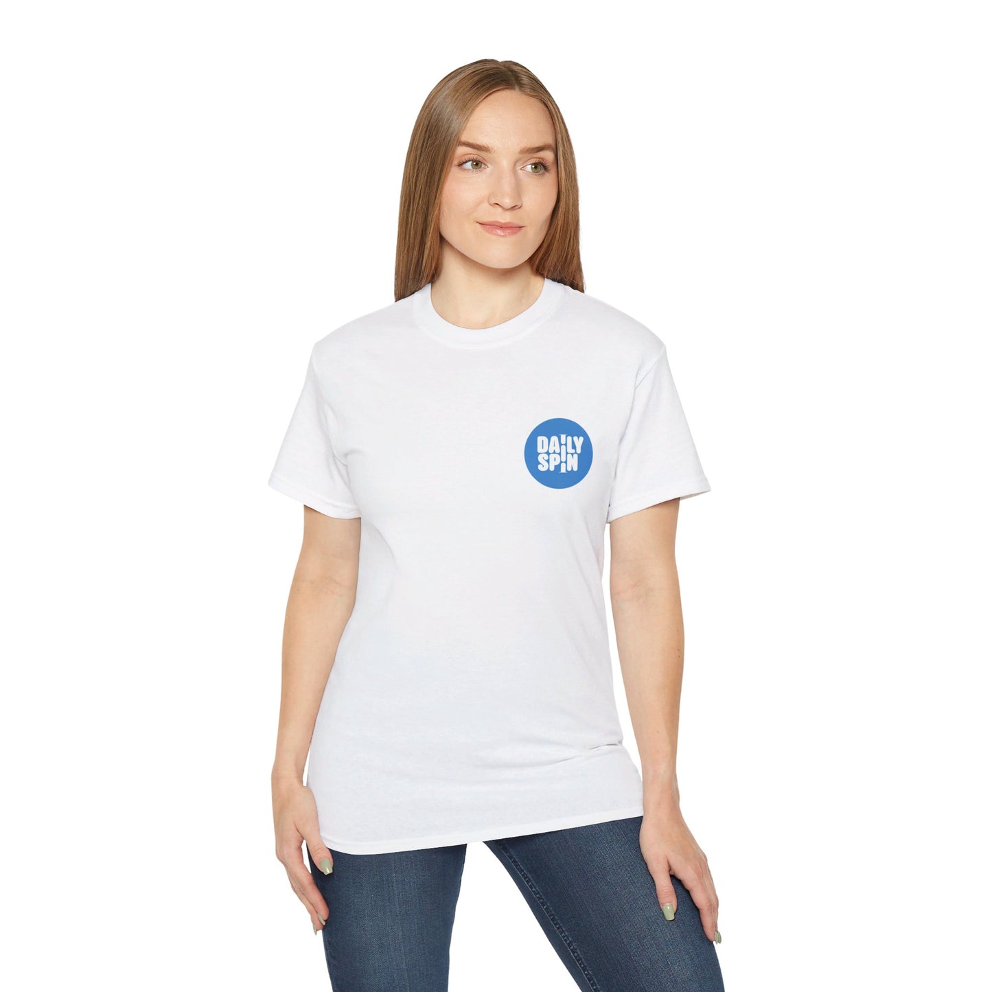 Dailyspin White Cotton Tee